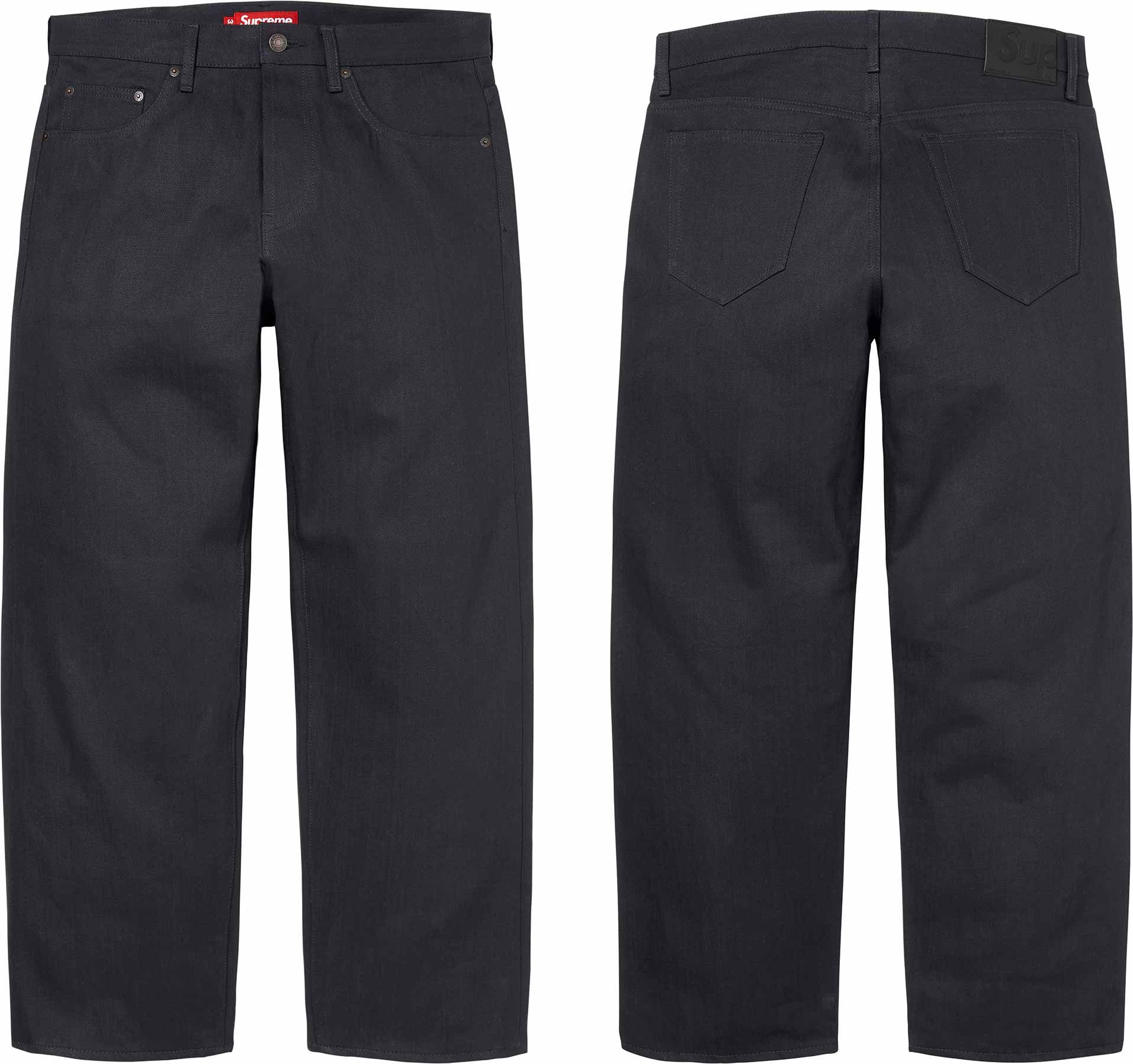 パンツ Supreme Rigid Loose Fit Selvedge Jean 34 Fall/Winter 2026 Preview – Supreme