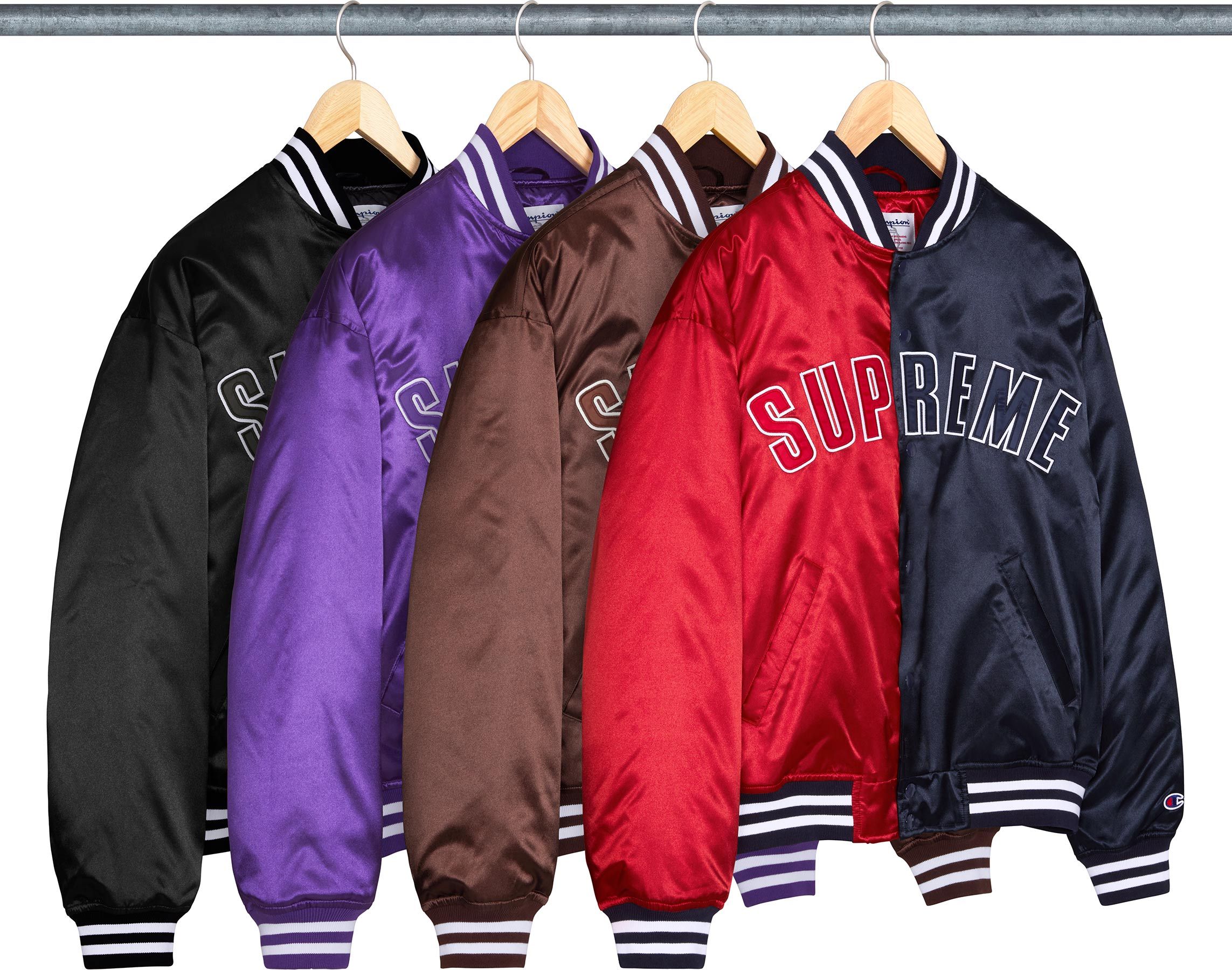 ジャケット・アウター supreme Champion Satin Varsity Jacket S Spring/Summer 2026 Preview – Supreme