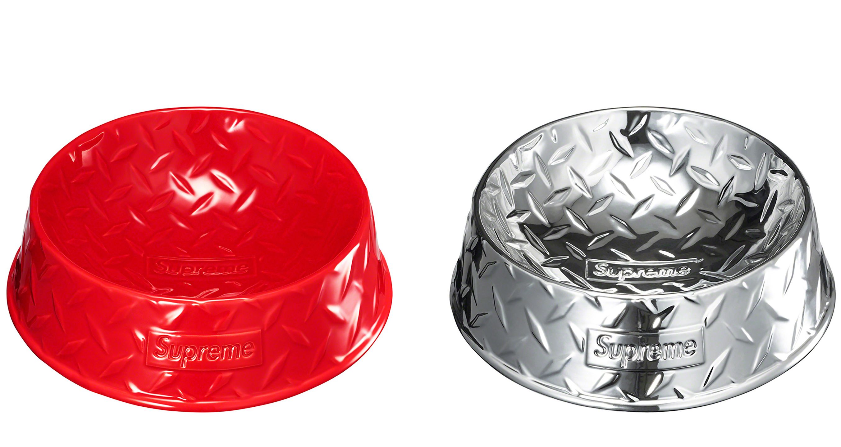 Supreme Diamond Plate Dog Bowl 犬用 Spring/Summer 2023 Preview – Supreme
