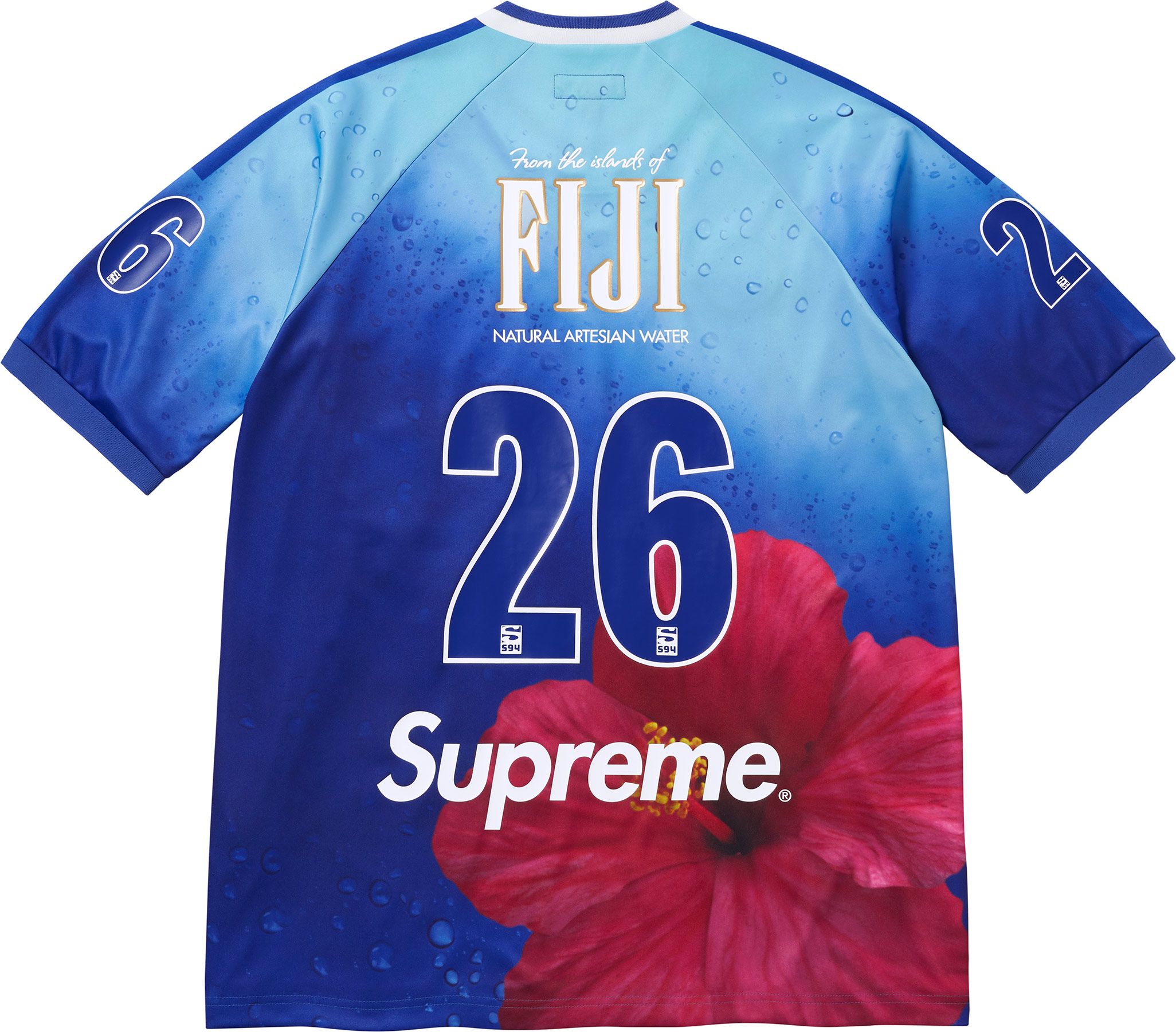 【新品】Supreme®/FIJI® Soccer Jersey M Spring/Summer 2026 Preview – Supreme