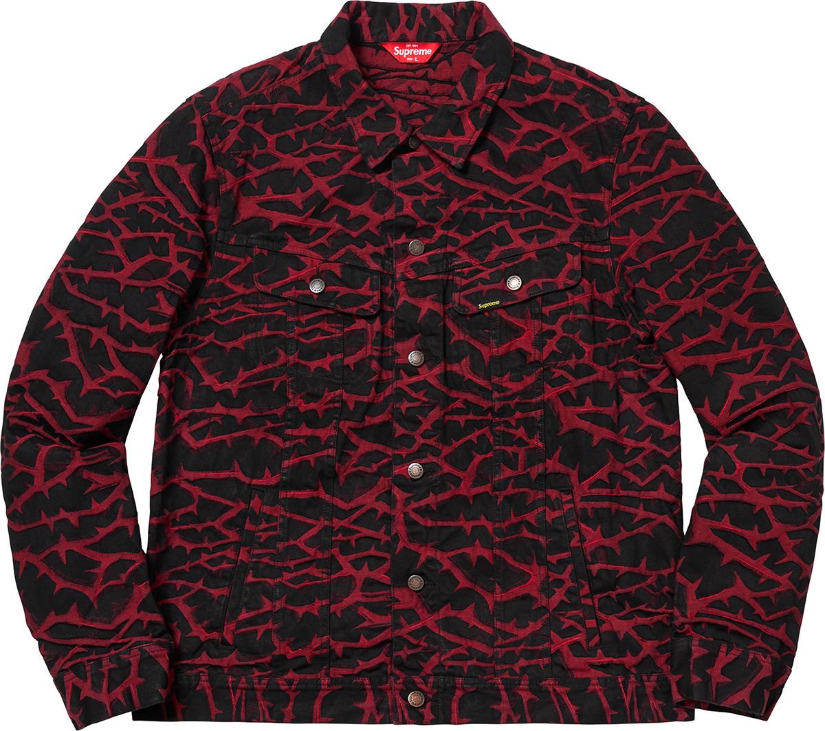ジャケット・アウター Supreme Thorn Trucker Jacket Fall/Winter 2018 Preview – Supreme