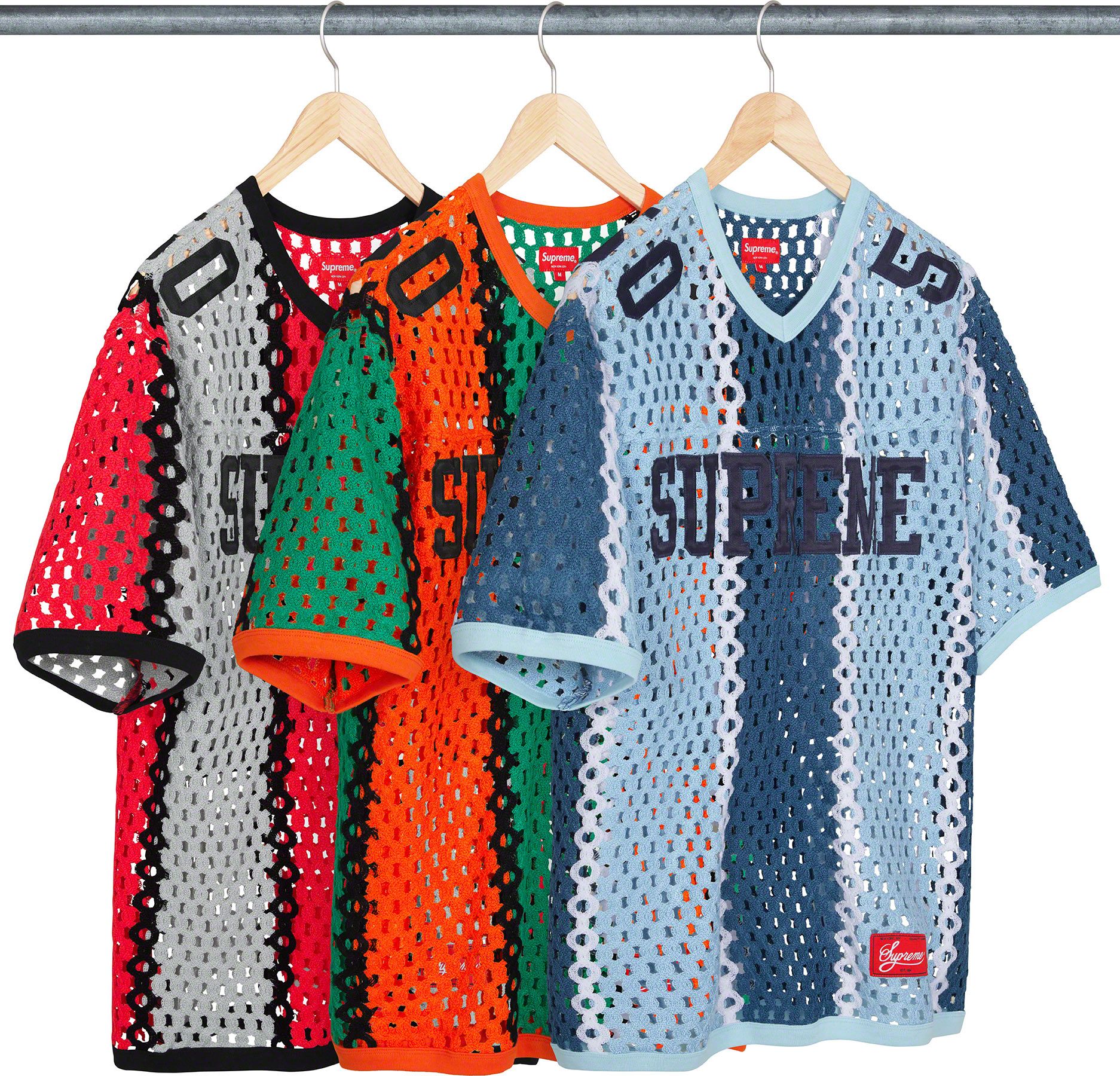 トップス Supreme 23SS Crochet Football Jersey Spring/Summer 2023 Preview – Supreme