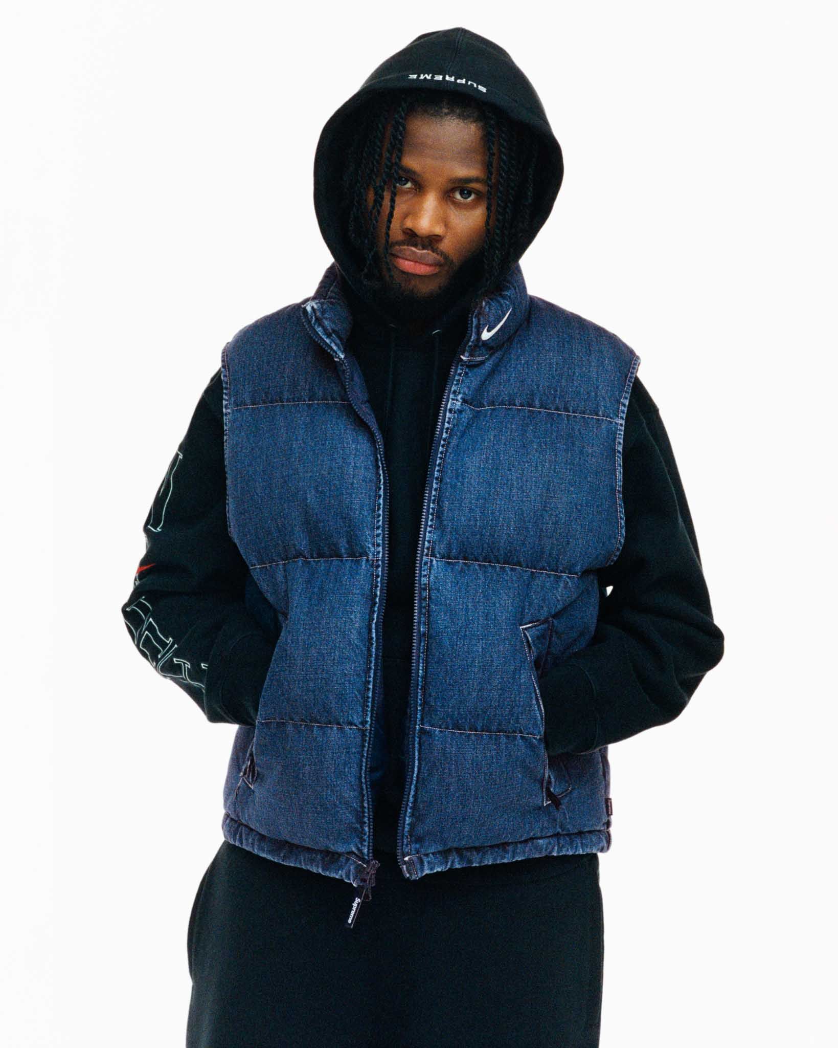 ジャケット・アウター Supreme Nike Denim Puffer Vest S Supreme®/Nike® – News – Supreme