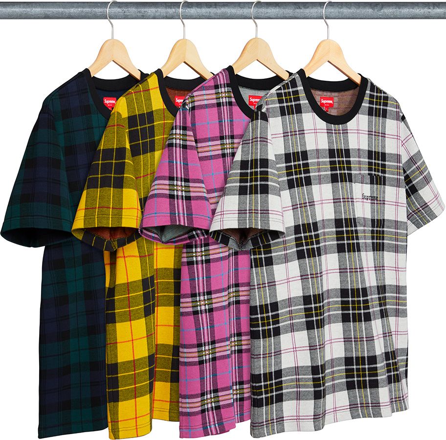 トップス Supreme Jacquard Tartan Plaid Tee L Spring/Summer 2018 Preview – Supreme
