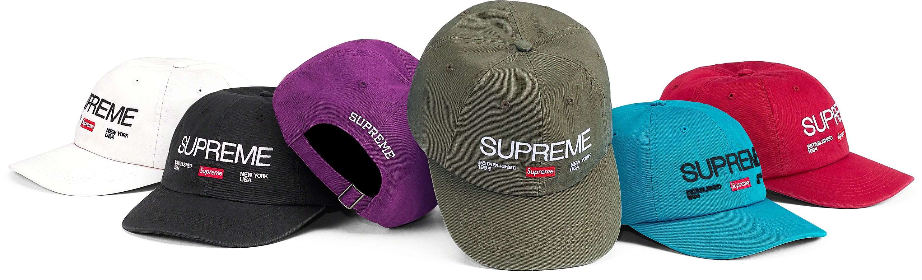 帽子 supreme 21AW Est.1994 6 panel cap Fall/Winter 2021 Preview – Supreme