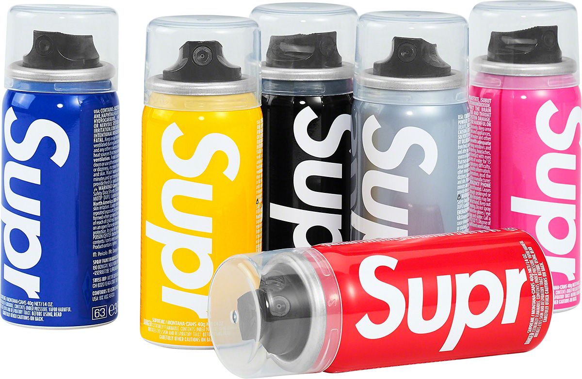 supreme Montana Cans mini Can Set スプレー缶 Spring/Summer 2021 Preview – Supreme