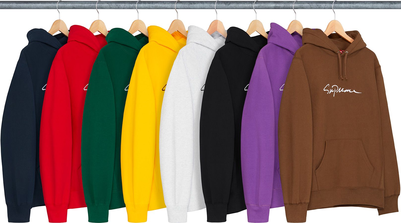 Classic Script Hooded Sweatshirt 古着 Fall/Winter 2018 Preview – Supreme