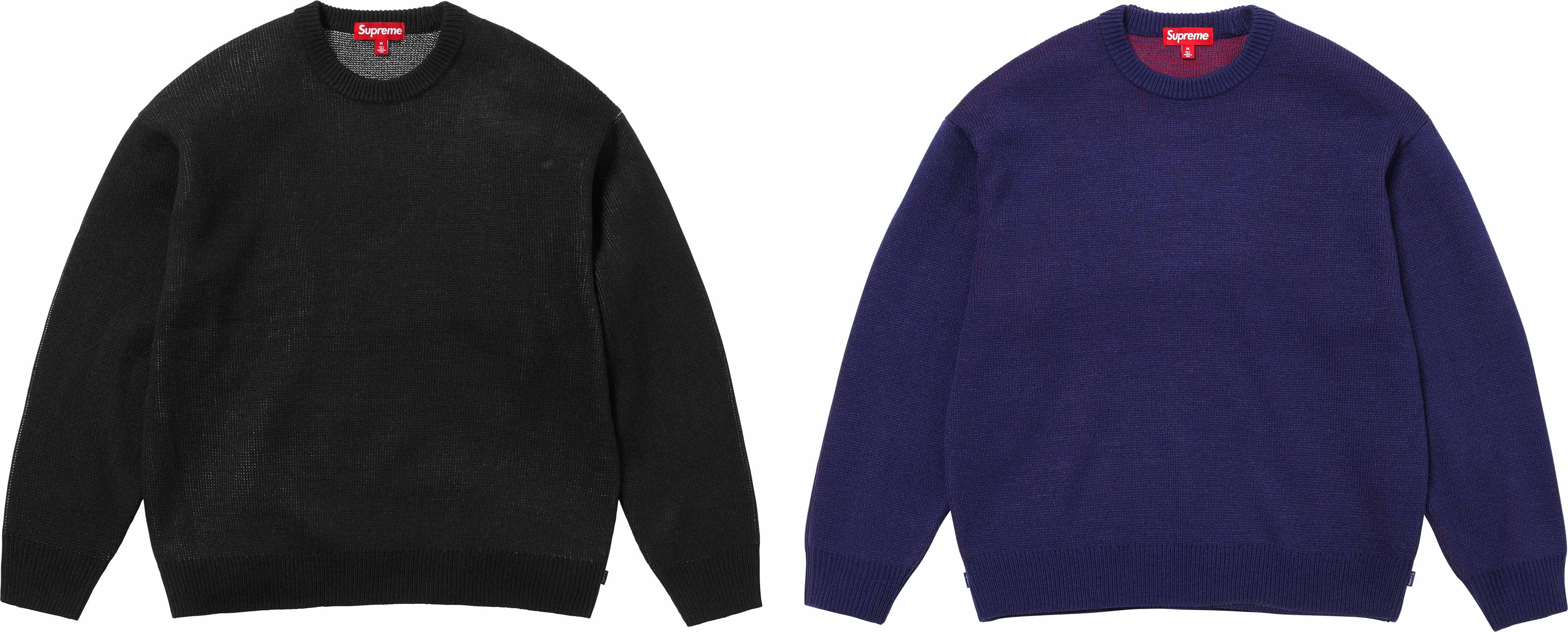 supreme flocked logo sweater シュプリーム　セーター Fall/Winter 2024 Preview – Supreme