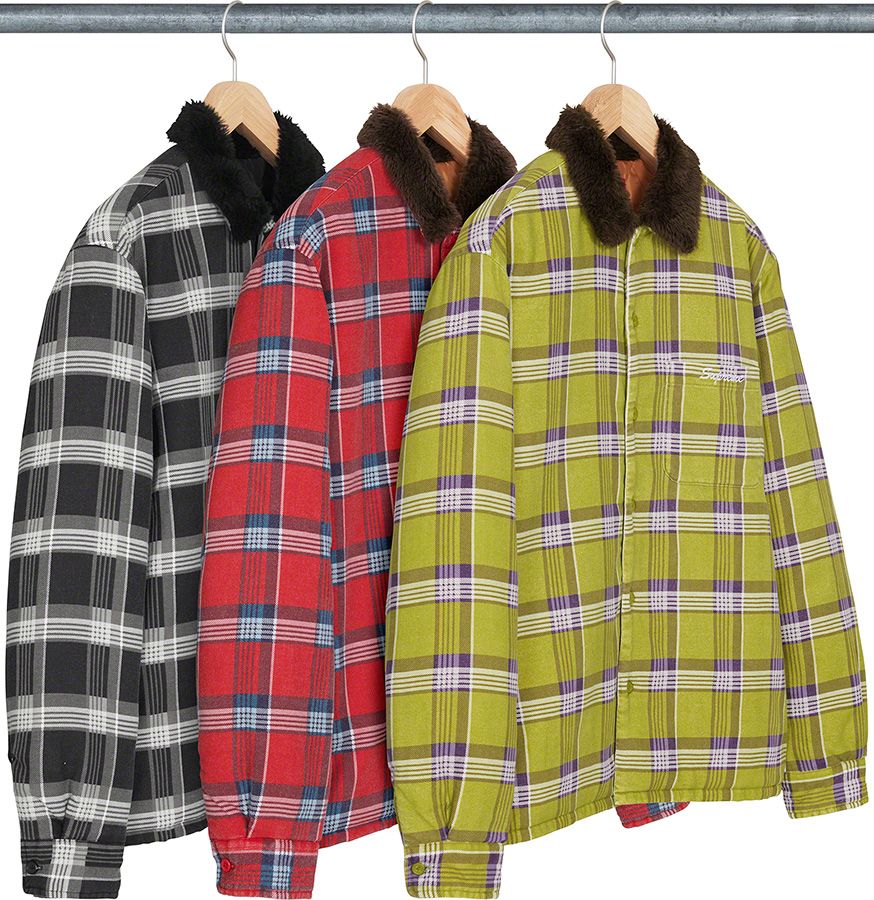 ジャケット・アウター SUPREME Faux Fur Collar Flannel Shirt Fall/Winter 2021 Preview – Supreme