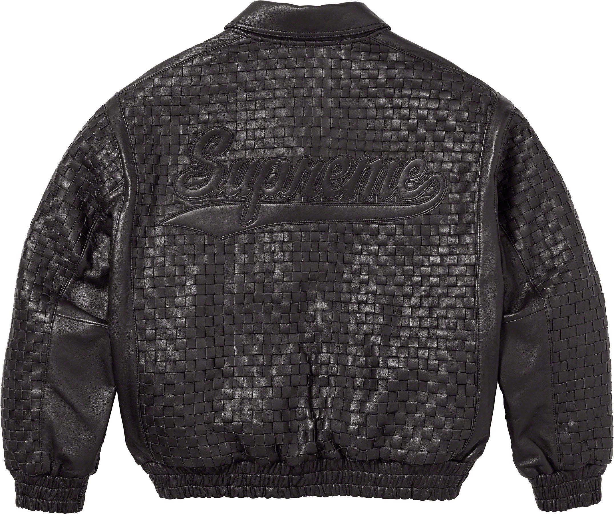 ジャケット・アウター Supreme Woven Leather Varsity Jacket Fall/Winter 2023 Preview – Supreme