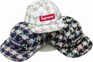 Metallic Bouclé Camp Cap