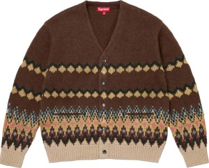 Metallic Fair Isle Cardigan