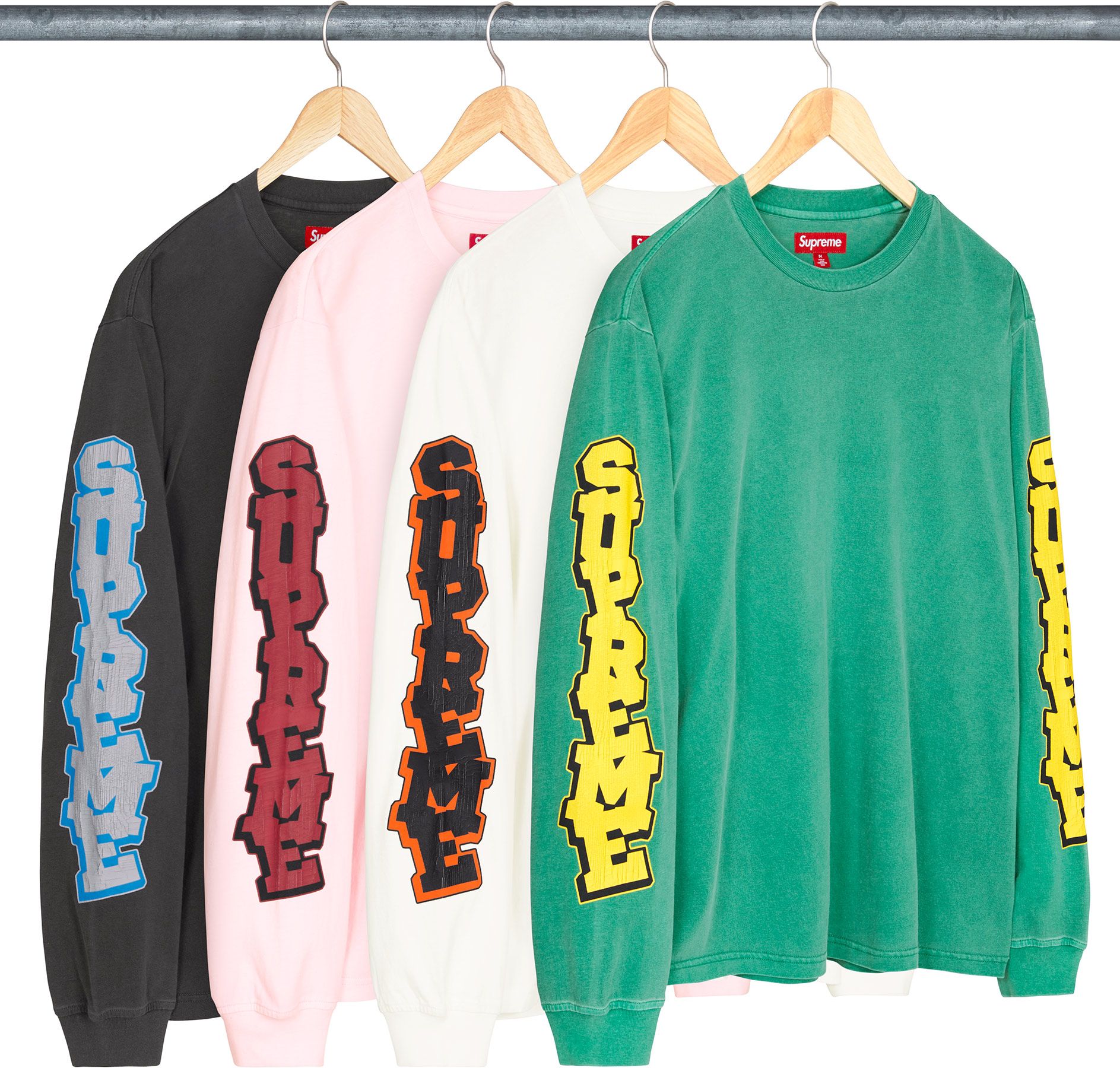 Supreme Cracked Sleeve L/S Top ロンT M 白 Spring/Summer 2026 Preview – Supreme