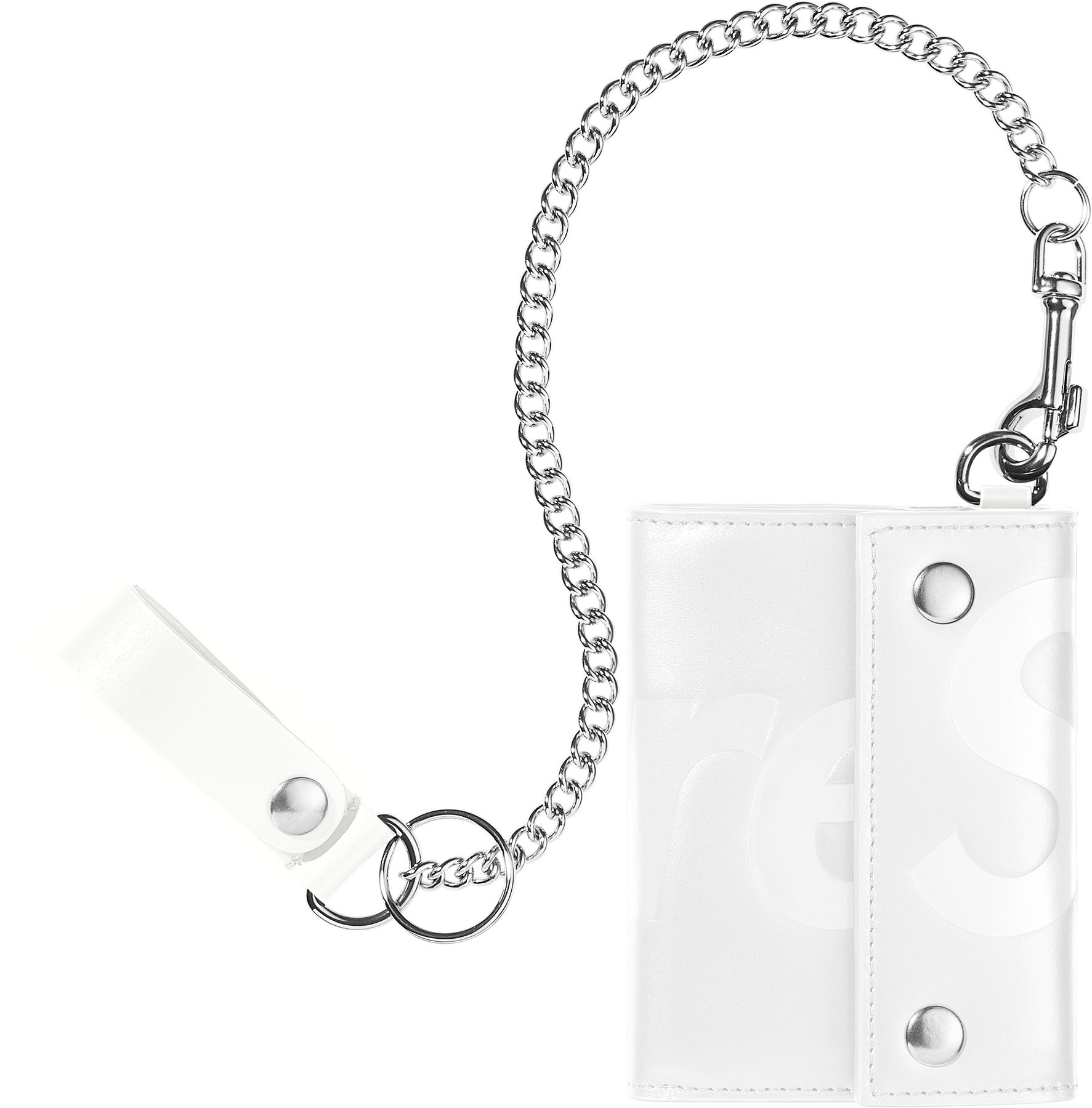Supreme Leather Chain Wallet White 新品 白 Spring/Summer 2026 Preview – Supreme