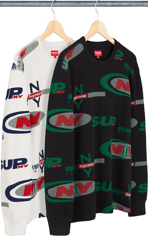 トップス supreme ny waffle thermal Fall/Winter 2018 Preview – Supreme