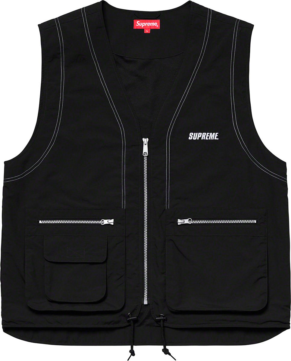 ジャケット・アウター Supreme 19SS Nylon Cargo Vest Black S Spring/Summer 2019 Preview – Supreme