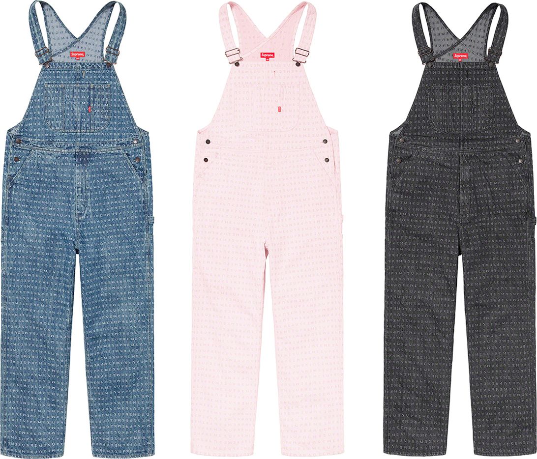 パンツ Supreme Jacquard Logos Denim Overalls Spring/Summer 2020 Preview – Supreme