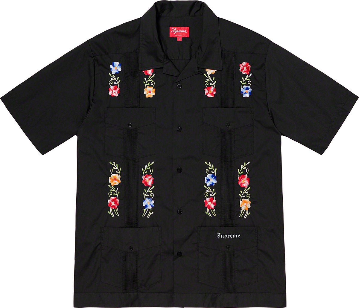 トップス Supreme Flowers Guayabera S/S XL Spring/Summer 2019 Preview – Supreme