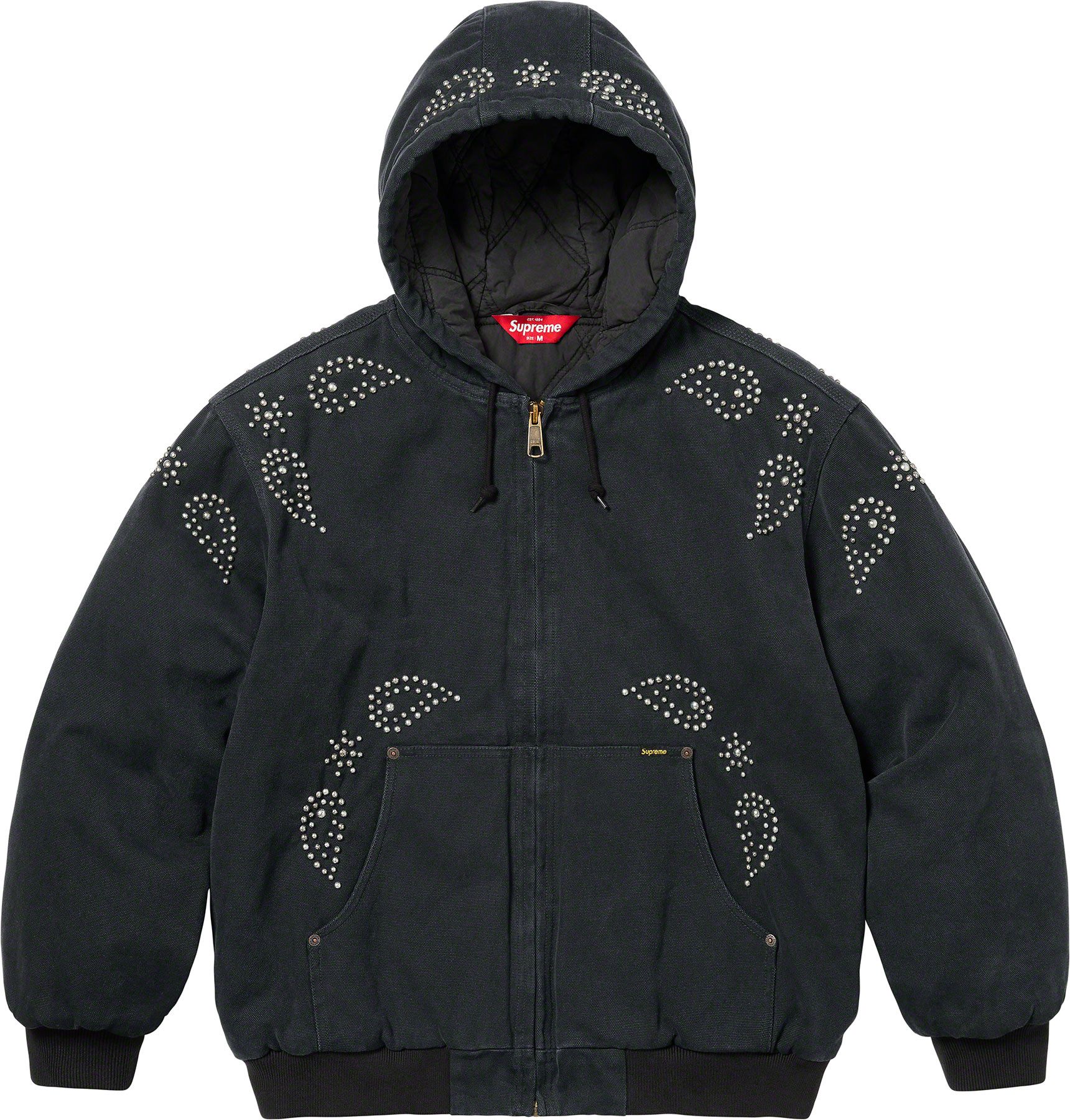 ジャケット・アウター Supreme Paisley Studded Work Jacket Fall/Winter 2023 Preview – Supreme