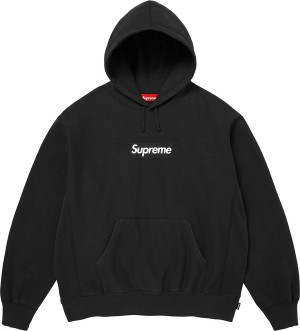 Washed Box Logo Hooded Sweatshirt