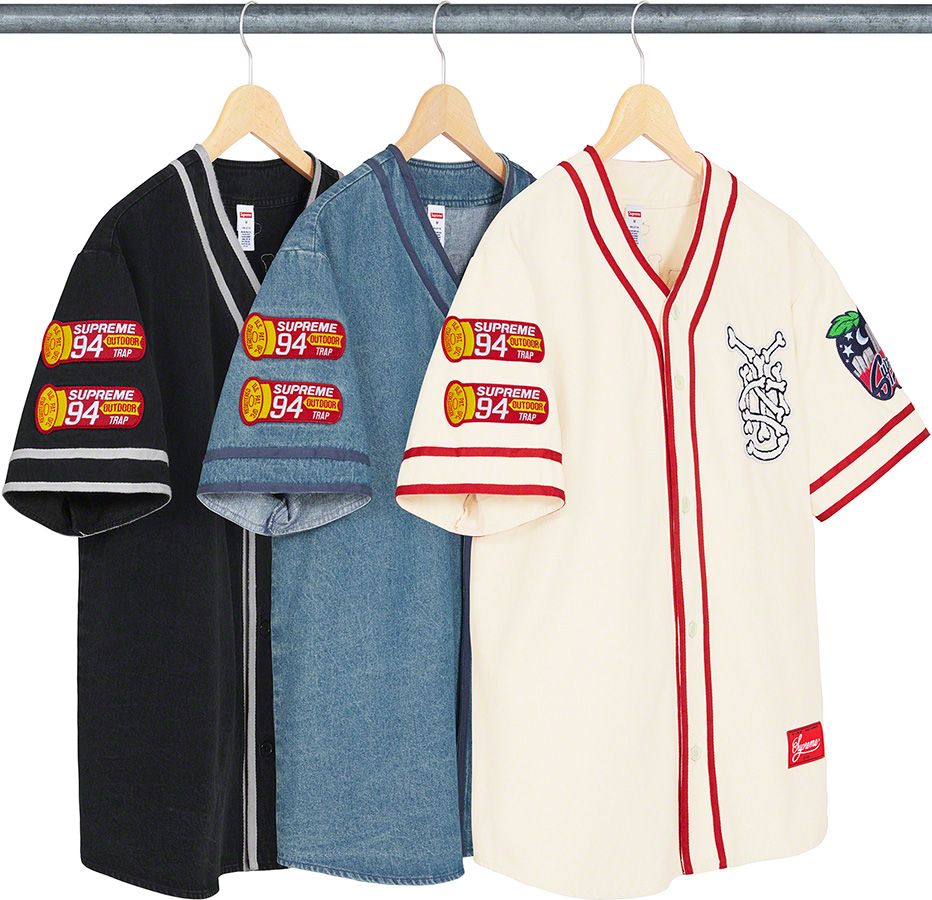 ウェア Supreme Patches Denim Baseball Jersey Spring/Summer 2021 Preview – Supreme