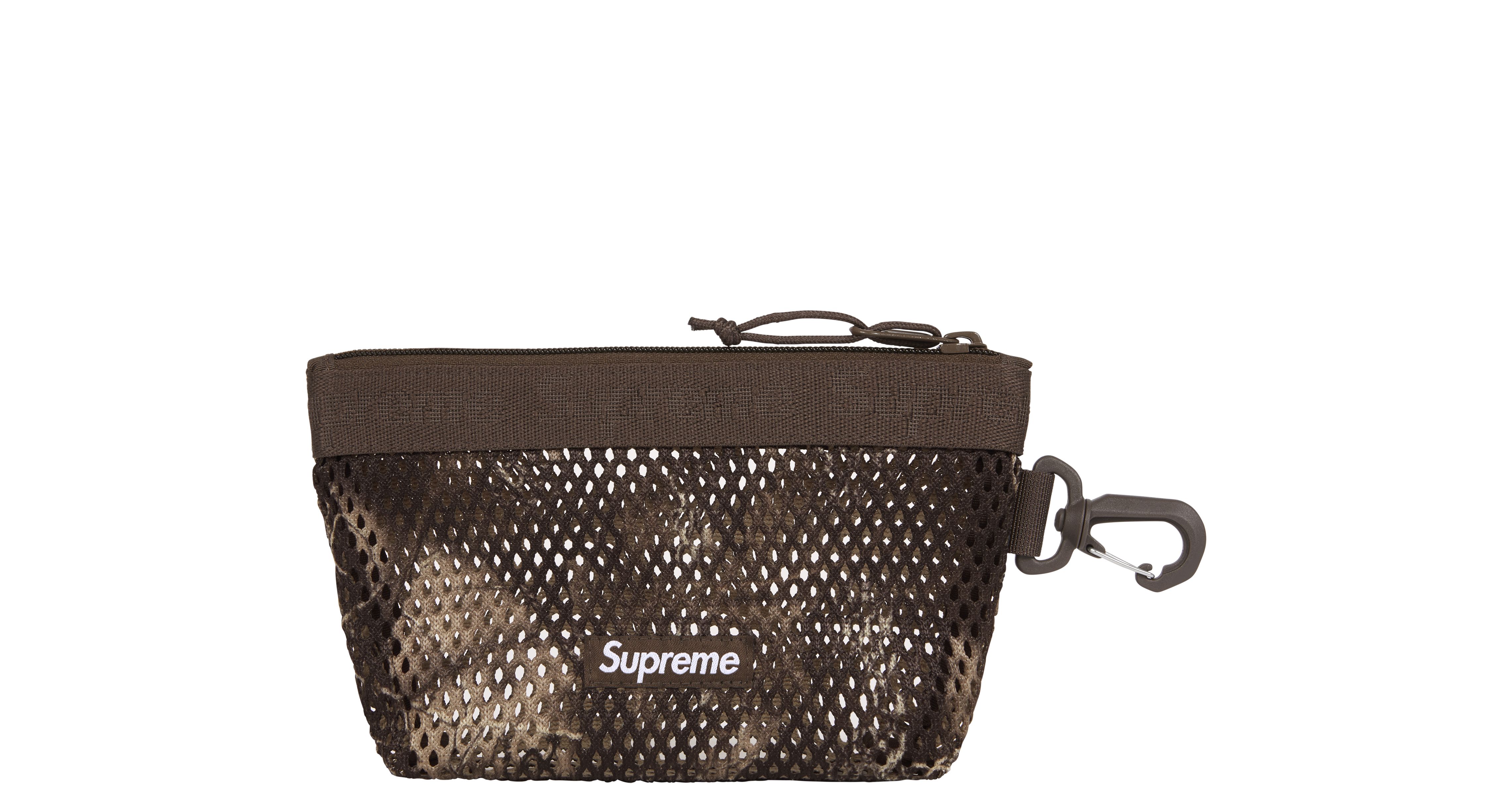 新品　supreme Mesh Mini Pouch Black Spring/Summer 2025 Preview – Supreme