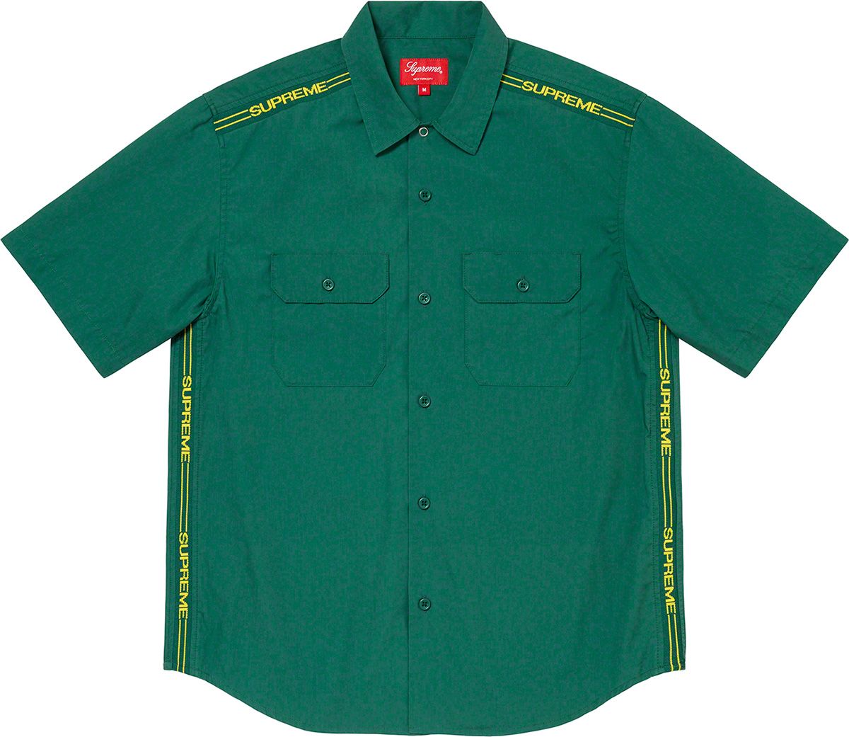 SUPREME Logo Rib S/S Work Shirt 半袖シャツ Spring/Summer 2021 Preview – Supreme