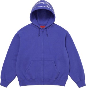 Oval Zip Up Hooded Sweatshirt