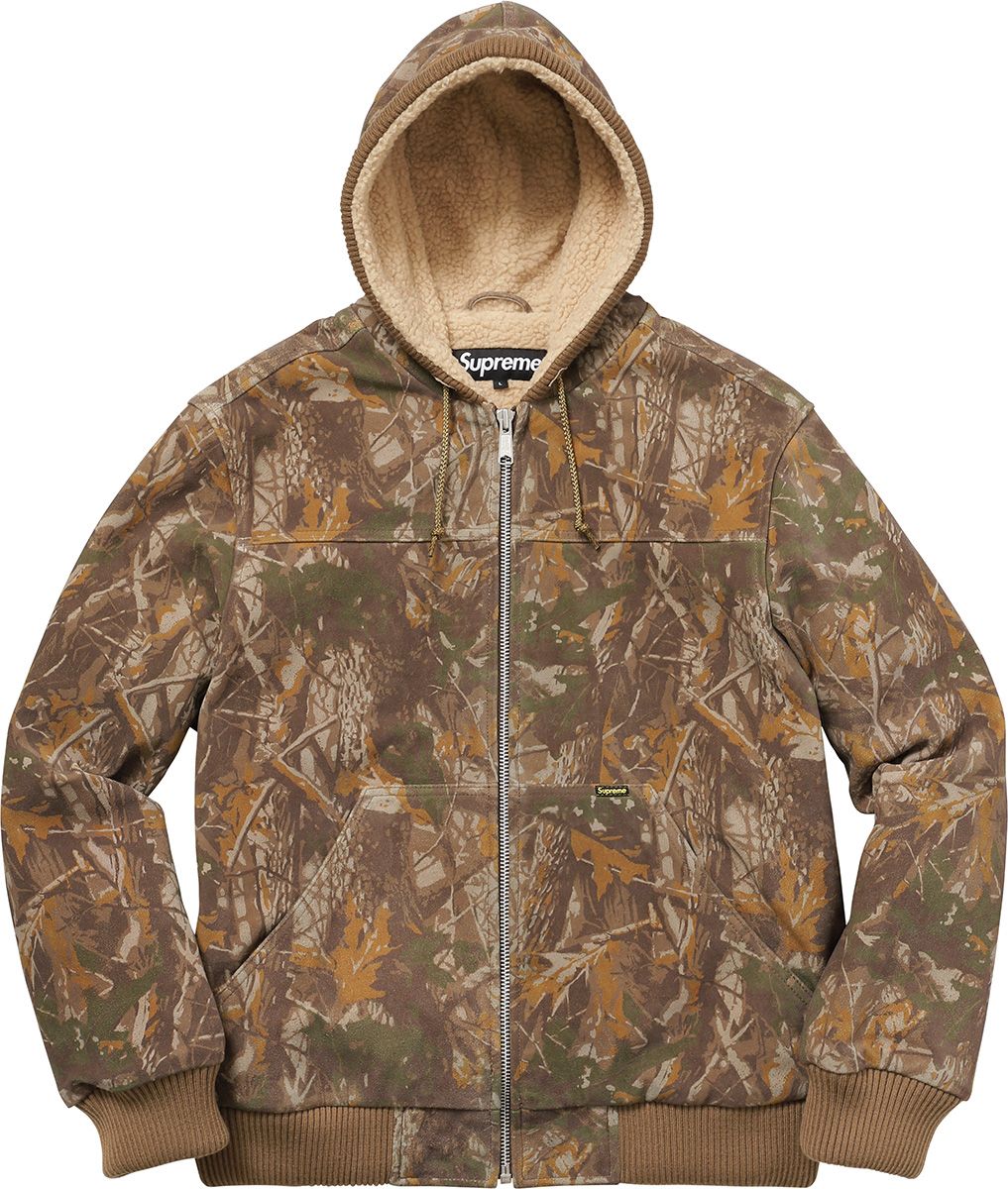 ジャケット・アウター 17AW Supreme Hooded Suede Work Jacket Fall/Winter 2017 Preview – Supreme