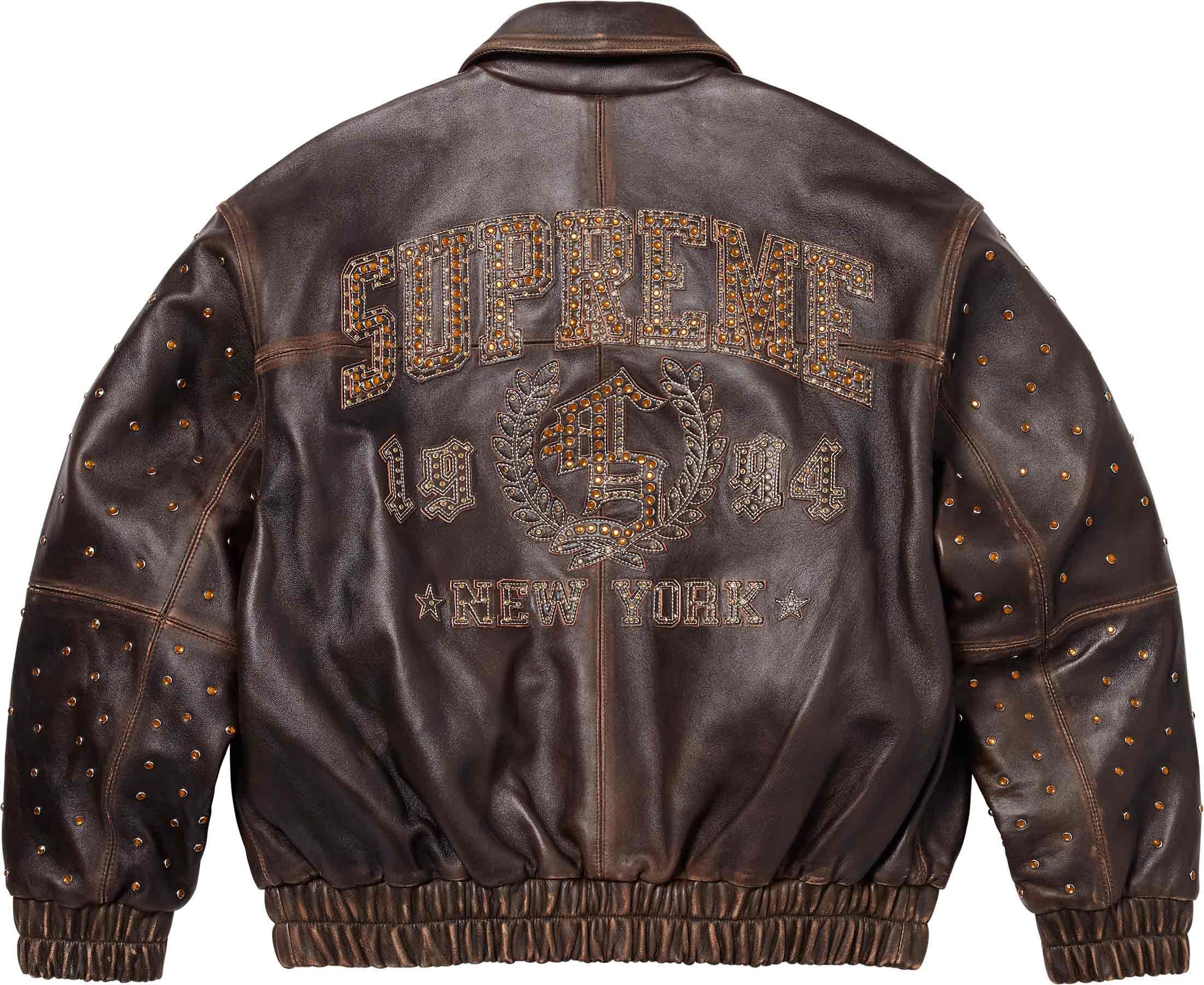supreme gem studded leather jacket 茶色 Spring/Summer 2024 Preview – Supreme