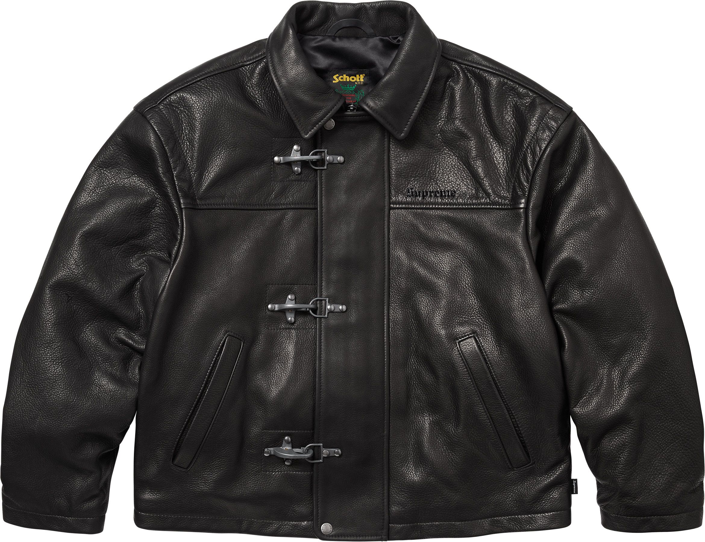 Schott /Supreme ブラック レザー シングルライダース M Spring/Summer 2025 Preview – Supreme