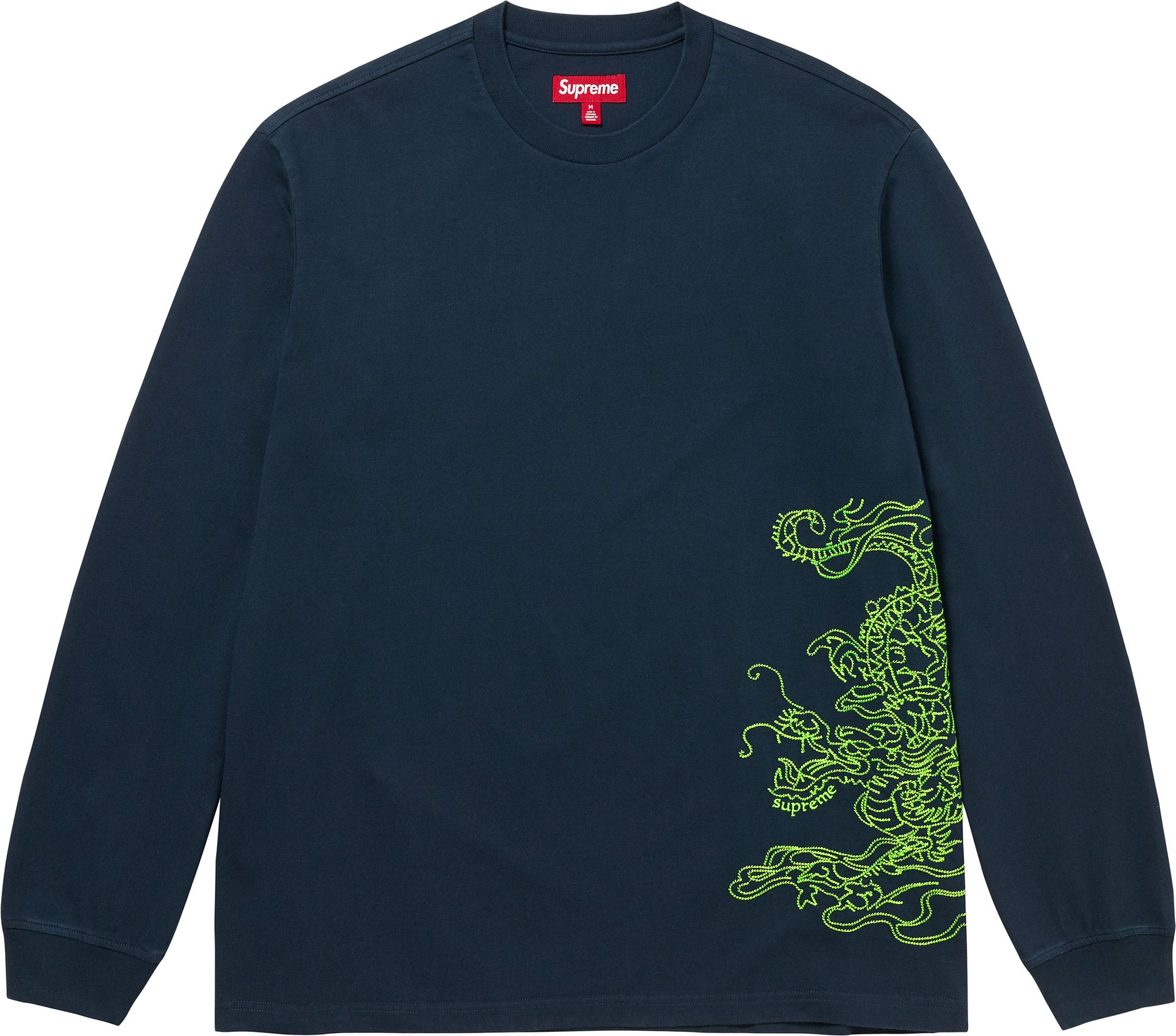 トップス supreme Dragon Embroidered L/S Top Fall/Winter 2024 Preview – Supreme