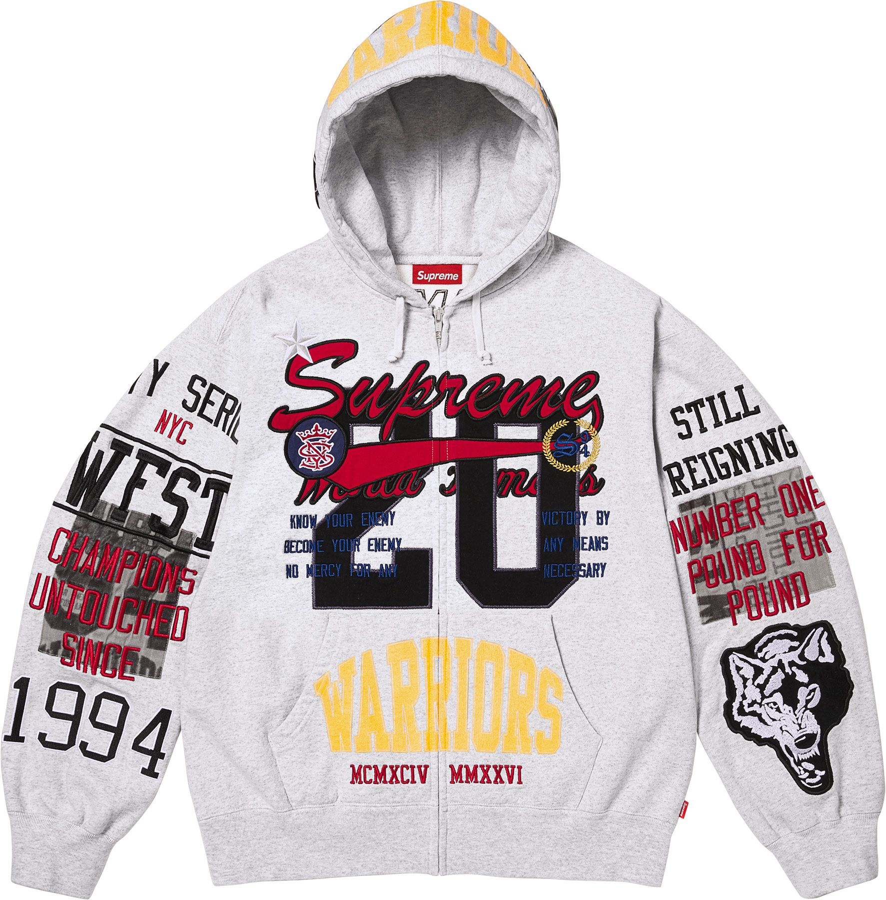 トップス Supreme Warriors Zip Up Hooded Sweat XL Spring/Summer 2026 Preview – Supreme