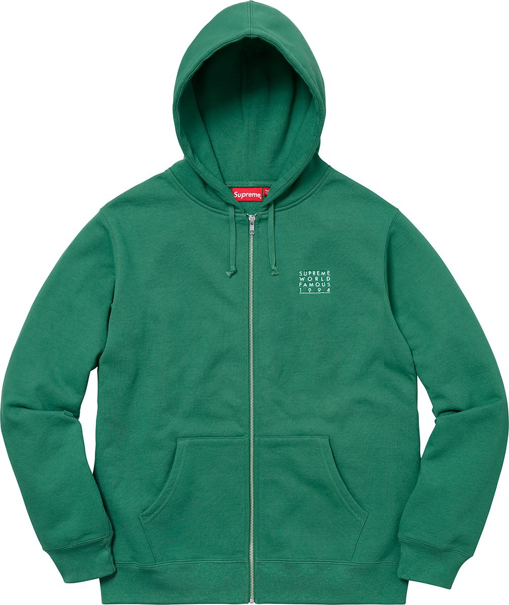 Supreme World Famous Zip Up Hoodie パーカー Spring/Summer 2018 Preview – Supreme