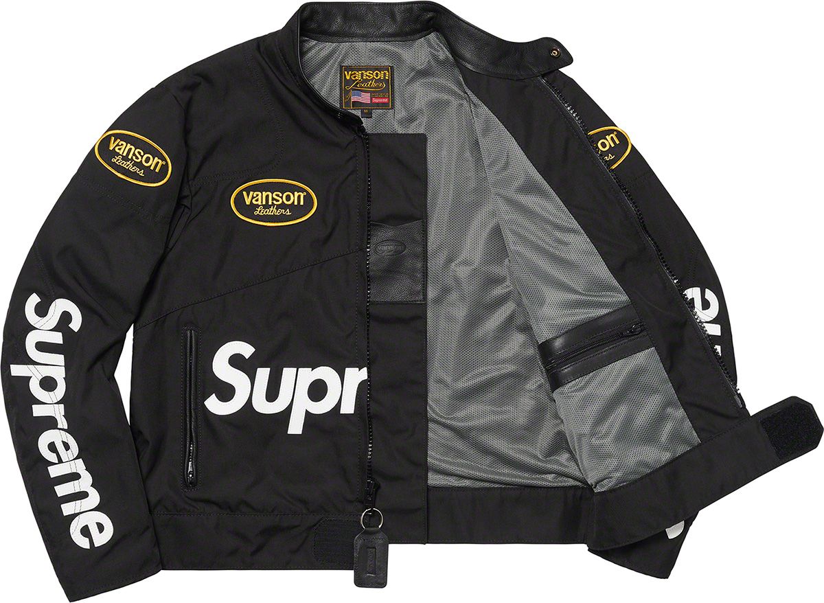 黒 Supreme Vanson Leathers Cordura Jacket Spring/Summer 2021 Preview – Supreme