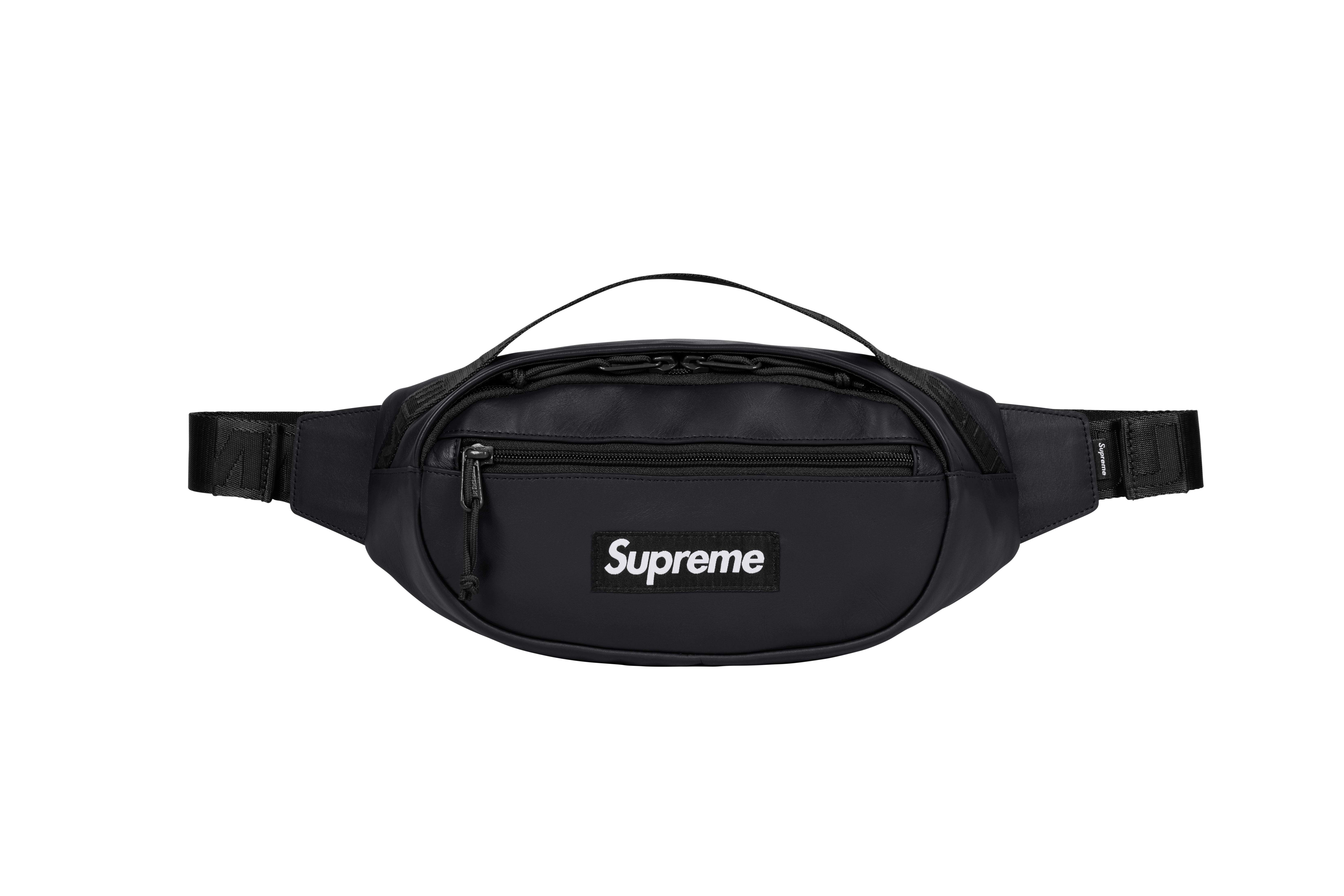 バッグ Supreme Leather Waist Bag black 24FW Fall/Winter 2023 Preview – Supreme