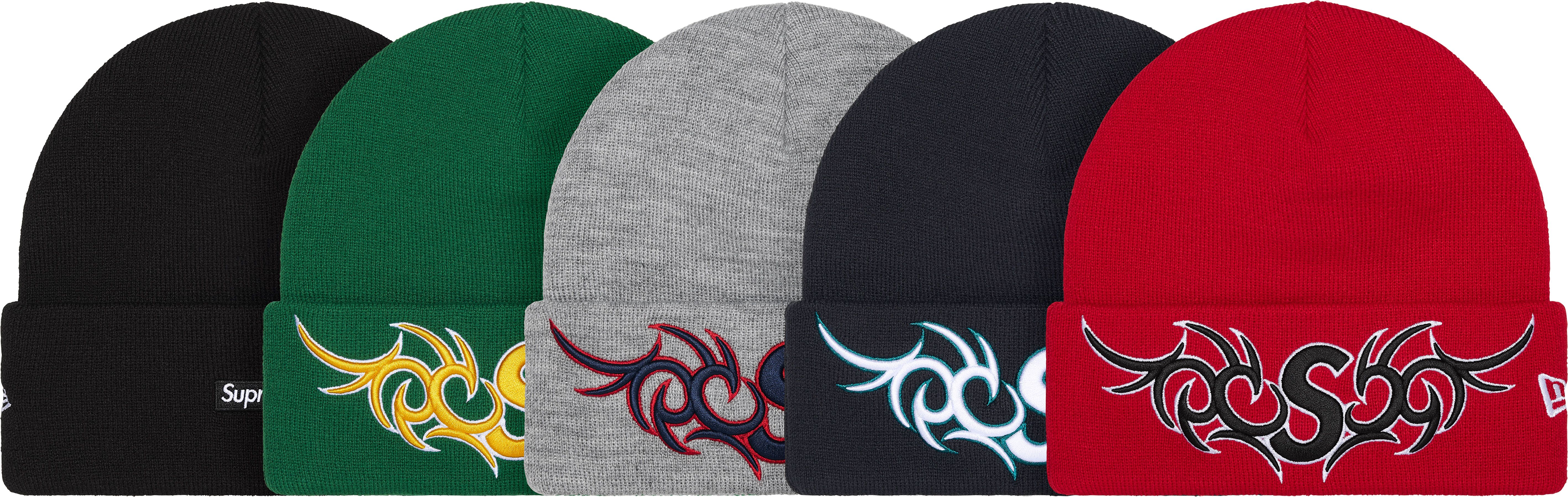 Supreme New Era Tribal S Logo Beanie 黒色 Fall/Winter 2025 Preview – Supreme