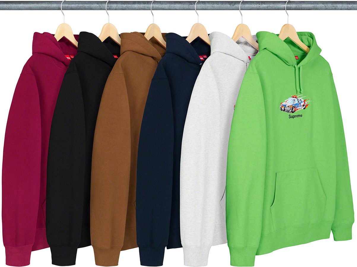 Supreme Cop Car Hooded Sweatshirt L 茶 Fall/Winter 2019 Preview – Supreme