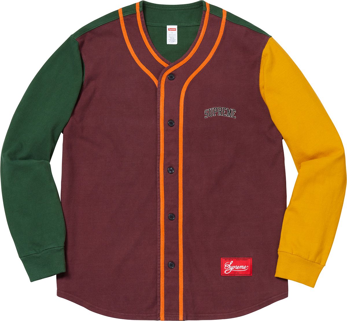 SUPREME シュプリーム18AWColor Blocked Baseball Fall/Winter 2018 Preview – Supreme