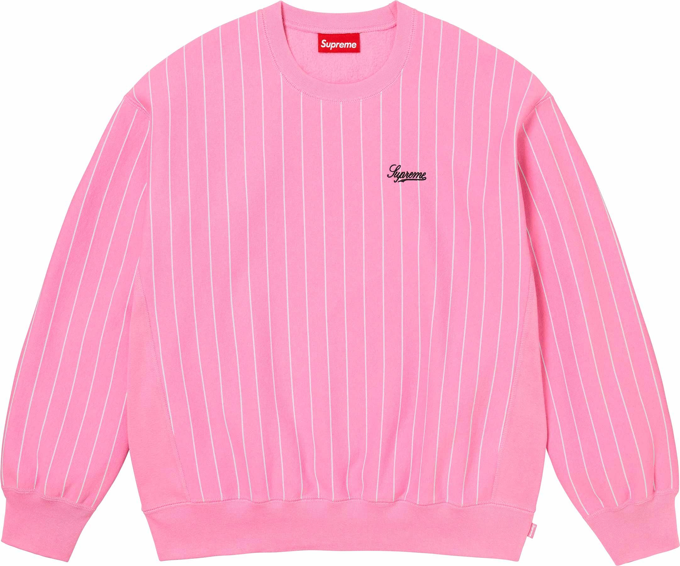 Supreme スウェット Pinstripe Crewneck Sweatshirts – Spring/Summer 2024 Preview – Supreme