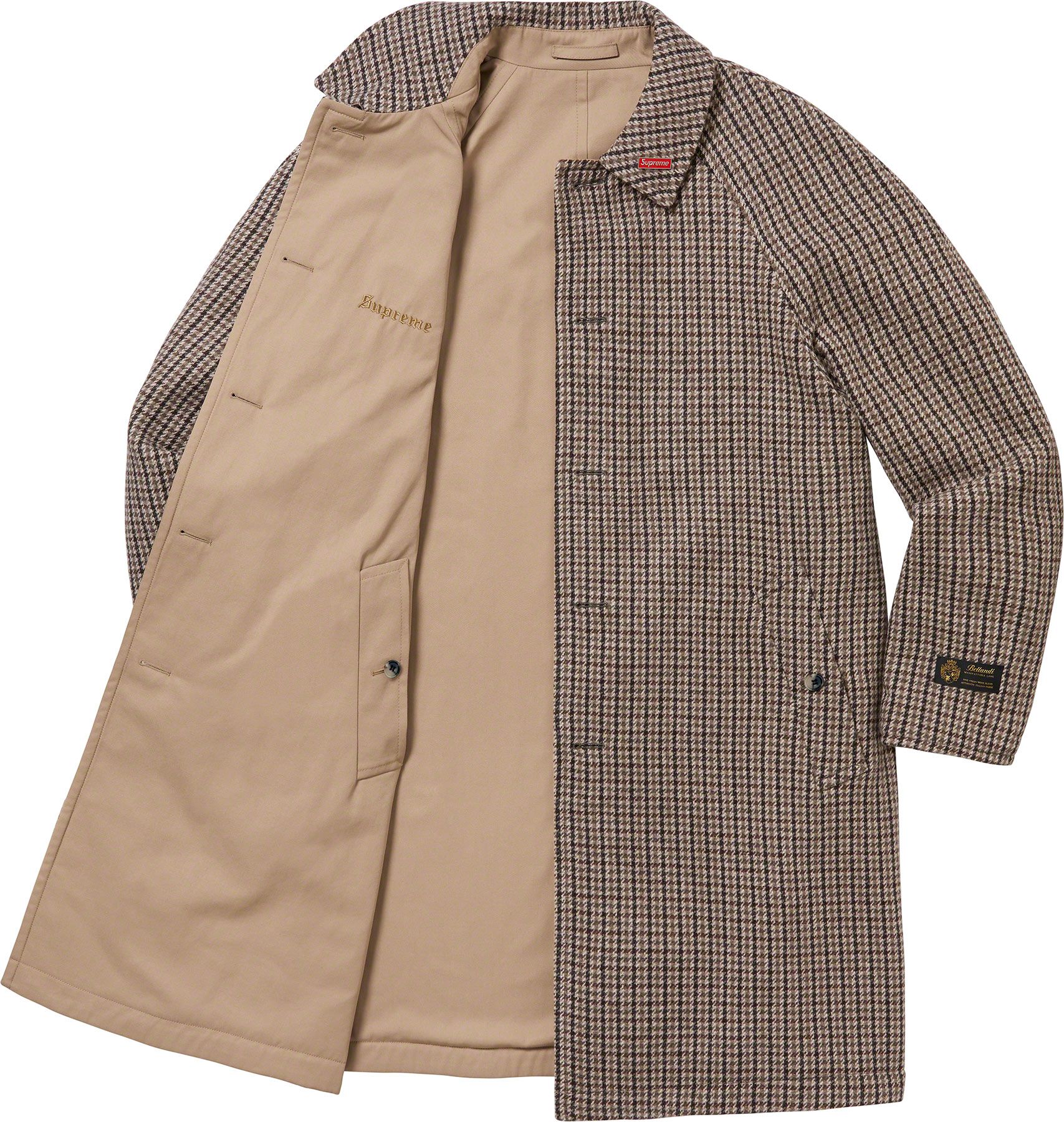 ジャケット・アウター Supreme Reversible Houndstooth Overcoat Fall/Winter 2023 Preview – Supreme