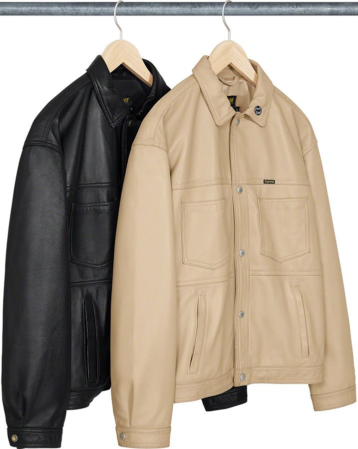 ジャケット・アウター Supreme Schott Leather Work Jacket 22SS Spring/Summer 2022 Preview – Supreme