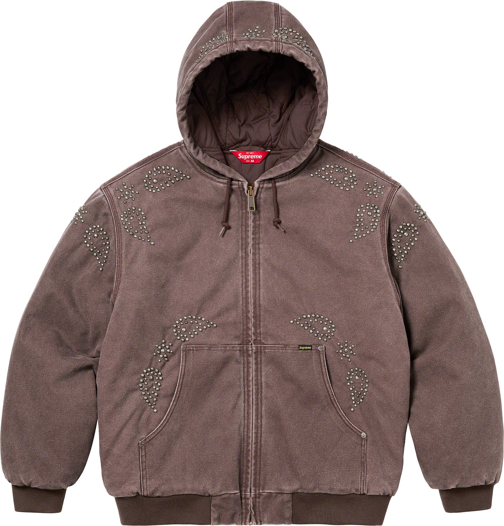 ジャケット・アウター Supreme Paisley Studded Work Jacket Fall/Winter 2023 Preview – Supreme