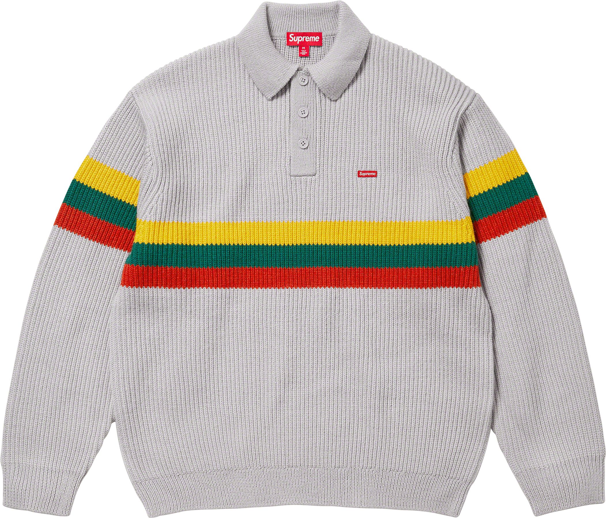 K*.様 supreme Multi Stripe Polo Sweater K*.様 supreme Multi Stripe Polo Sweater Supreme Multi Stripe Polo