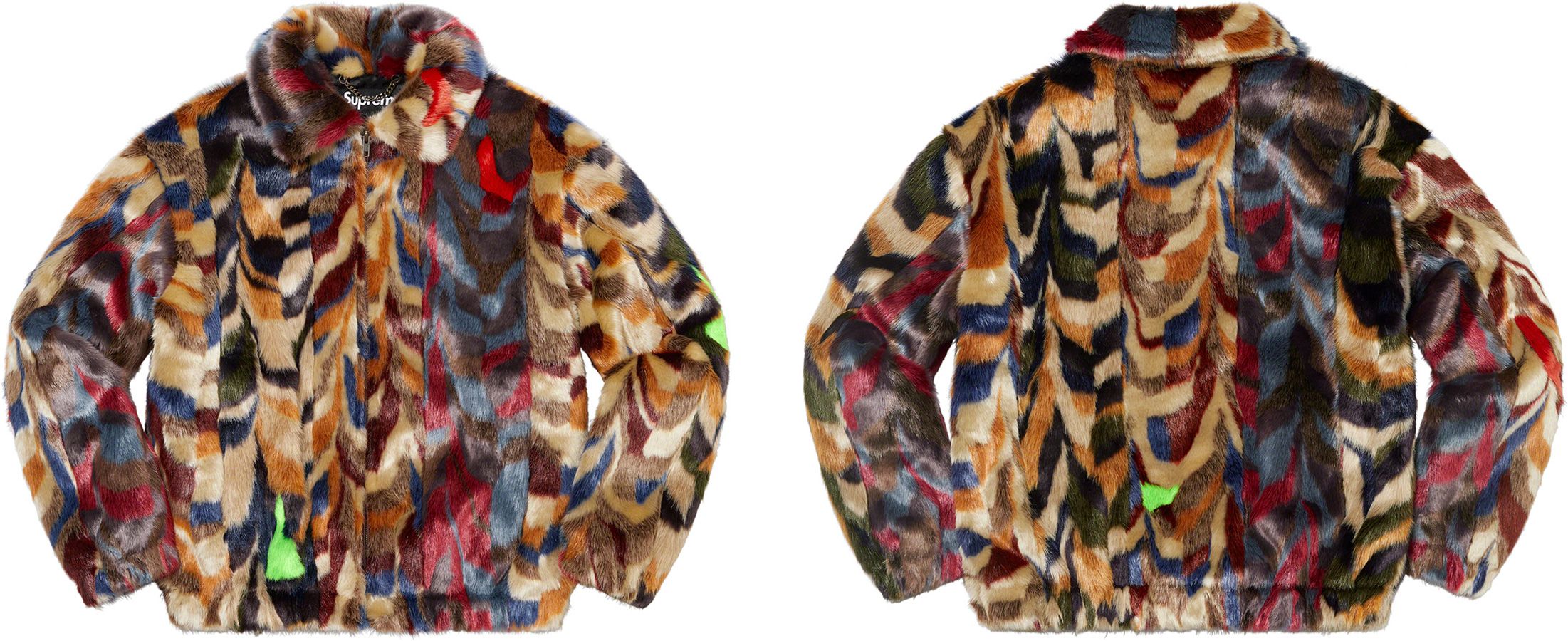ジャケット・アウター Multicolor Faux Fur Bomber Jacket Fall/Winter 2022 Preview – Supreme