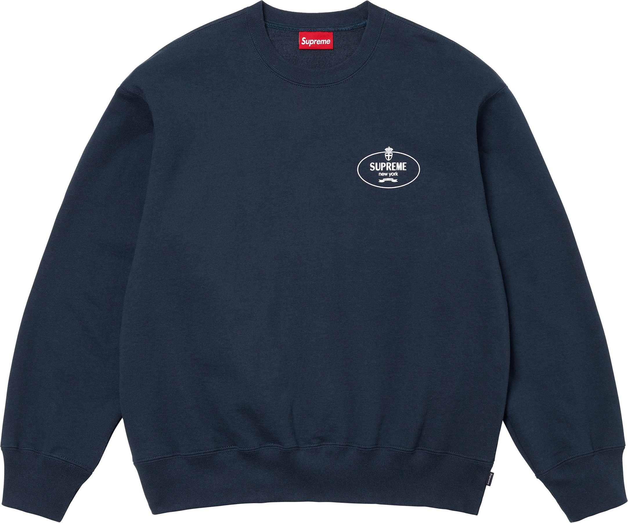 シュプリーム Supreme Crest Crewneck Navy スウェット Fall/Winter 2024 Preview – Supreme