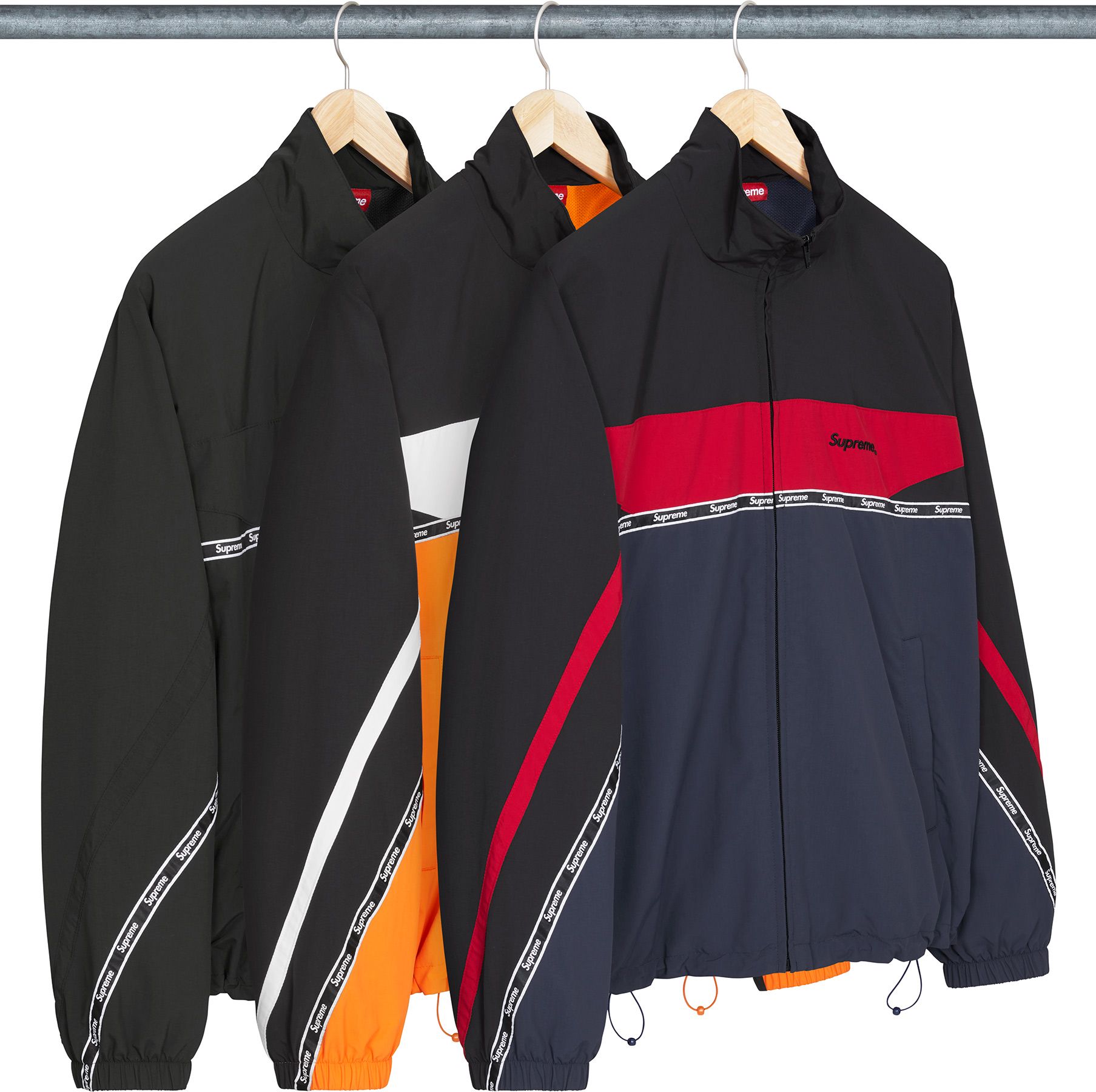 ジャケット・アウター Supreme Logo Taping Track Jacket Black M Spring/Summer 2026 Preview – Supreme