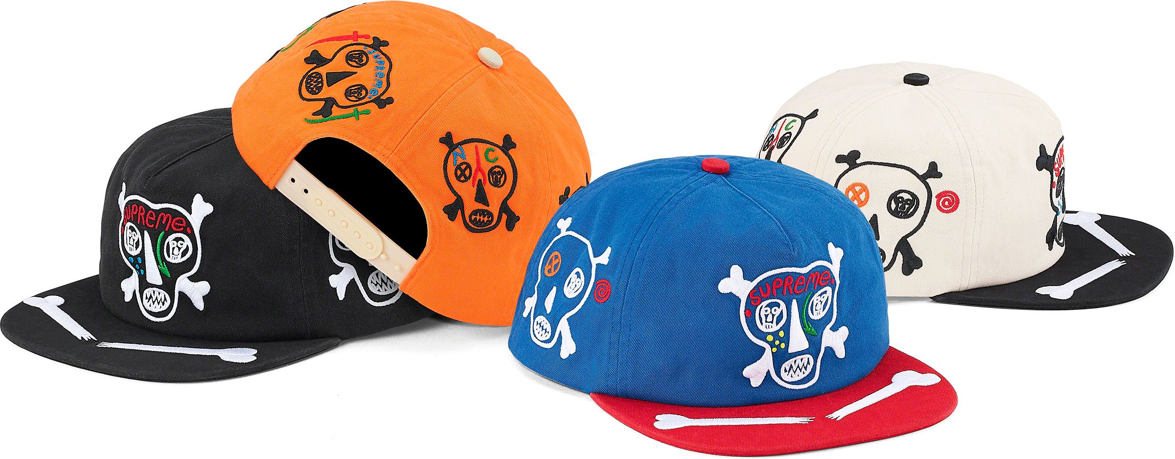 Supreme Bones Logo 5-Panel ブラック 21ss Spring/Summer 2021 Preview – Supreme
