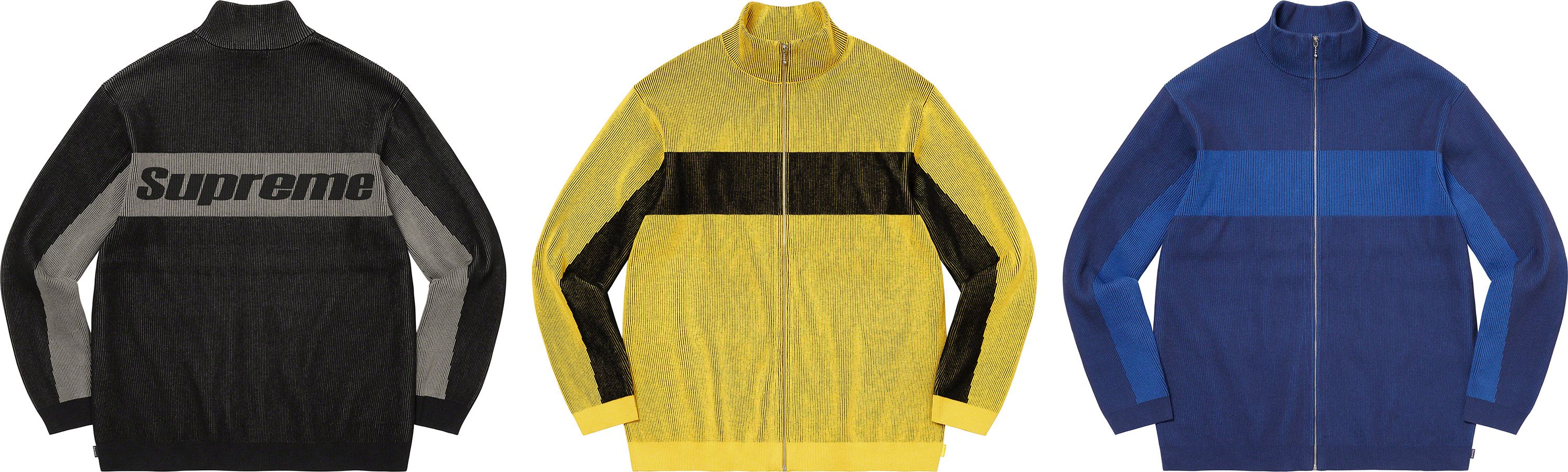 Supreme 2-Tone Ribbed Zip Up Sweater 黄色 Fall/Winter 2022 Preview – Supreme