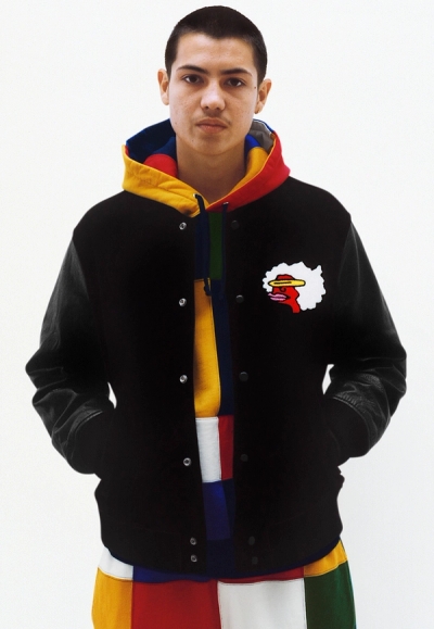 Gonz Ramm Varsity Jacket, Patchwork Hooded Sweatshirt, Patchwork Sweatpant image 0